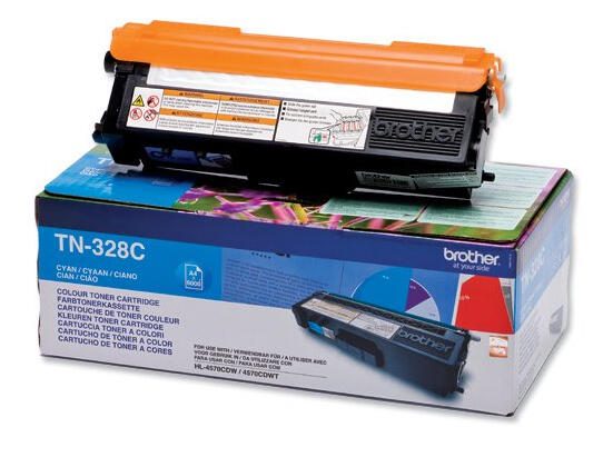 Brother Original TN328C Toner cyan 6.000 Seiten (TN-328C)