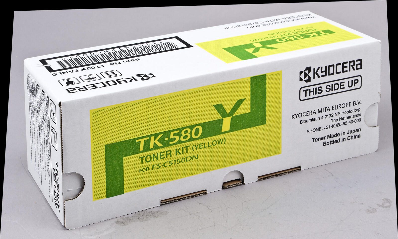 Kyocera Original TK-580Y Toner gelb 2.800 Seiten (1T02KTANL0) für ECOSYS P6021cdn, FS-C5150DN