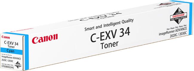 Canon Original Toner C-EXV34 4er-Set schwarz, cyan, magenta, gelb