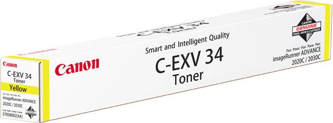 Canon Original Toner C-EXV34 4er-Set schwarz, cyan, magenta, gelb