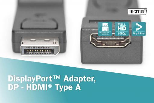 DIGITUS DisplayPort-Adapter - DisplayPort / HDMI