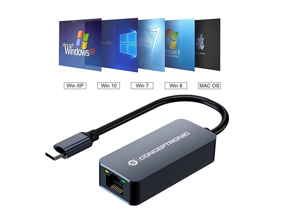 CONCEPTRONIC Adapter USB-C -> RJ45 10/100/1000/2500    0.15m