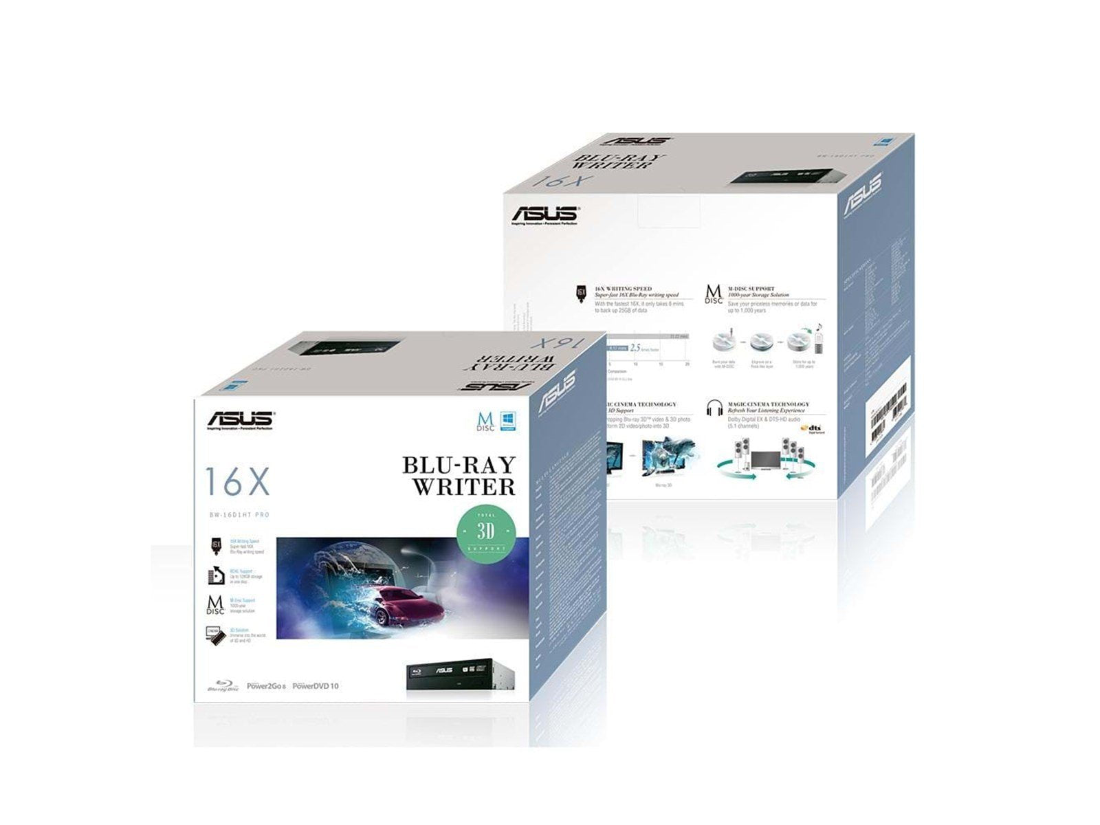 ASUS BW-16D1HT - Retail - Bluray-BDRW (Brenner) - Serial ATA - Schwarz