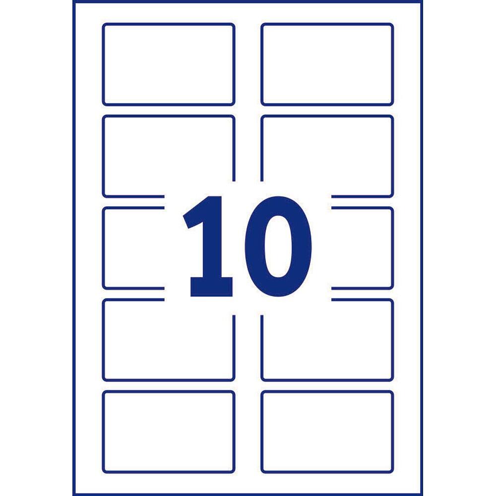 AVERY Zweckform Namensetiketten L4785-20 weiß 80,0 x 50,0 mm - 200 Stück