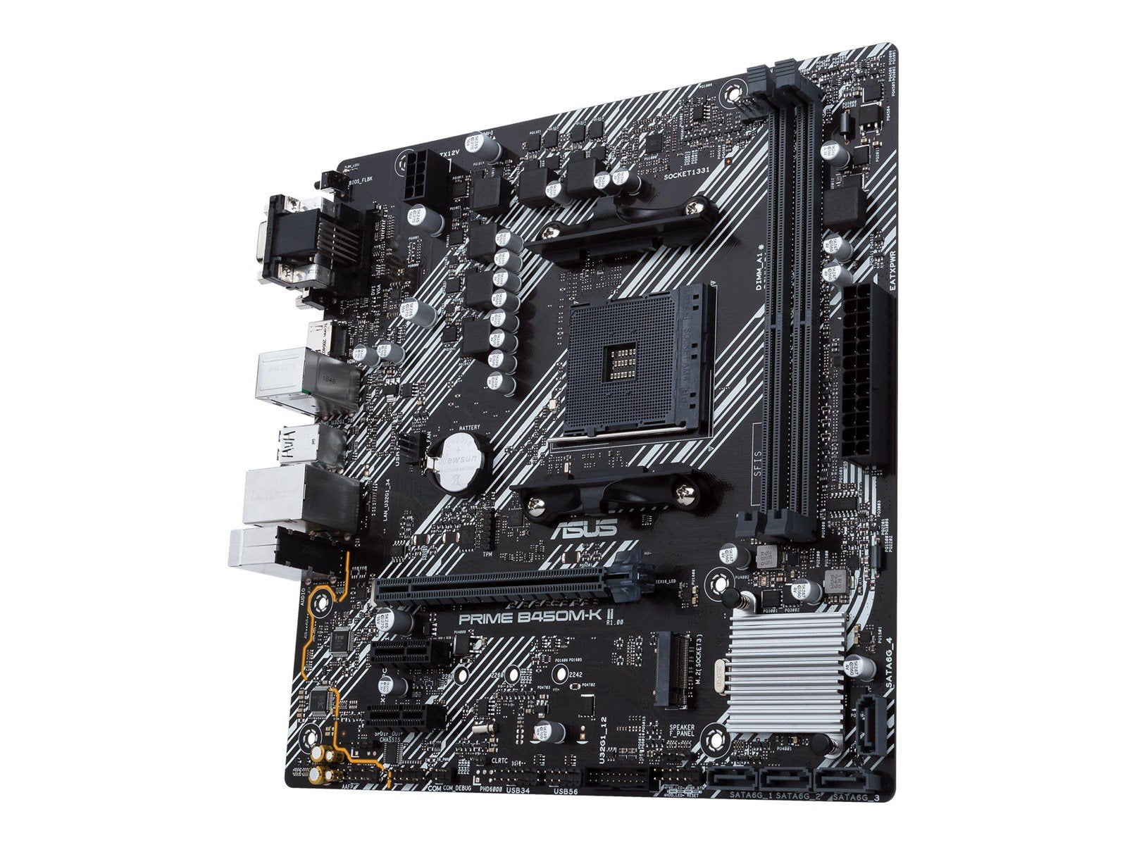 ASUS PRIME B450M-K II Mainboard - AMD B450 - AMD AM4 socket - DDR4 RAM - Micro-ATX