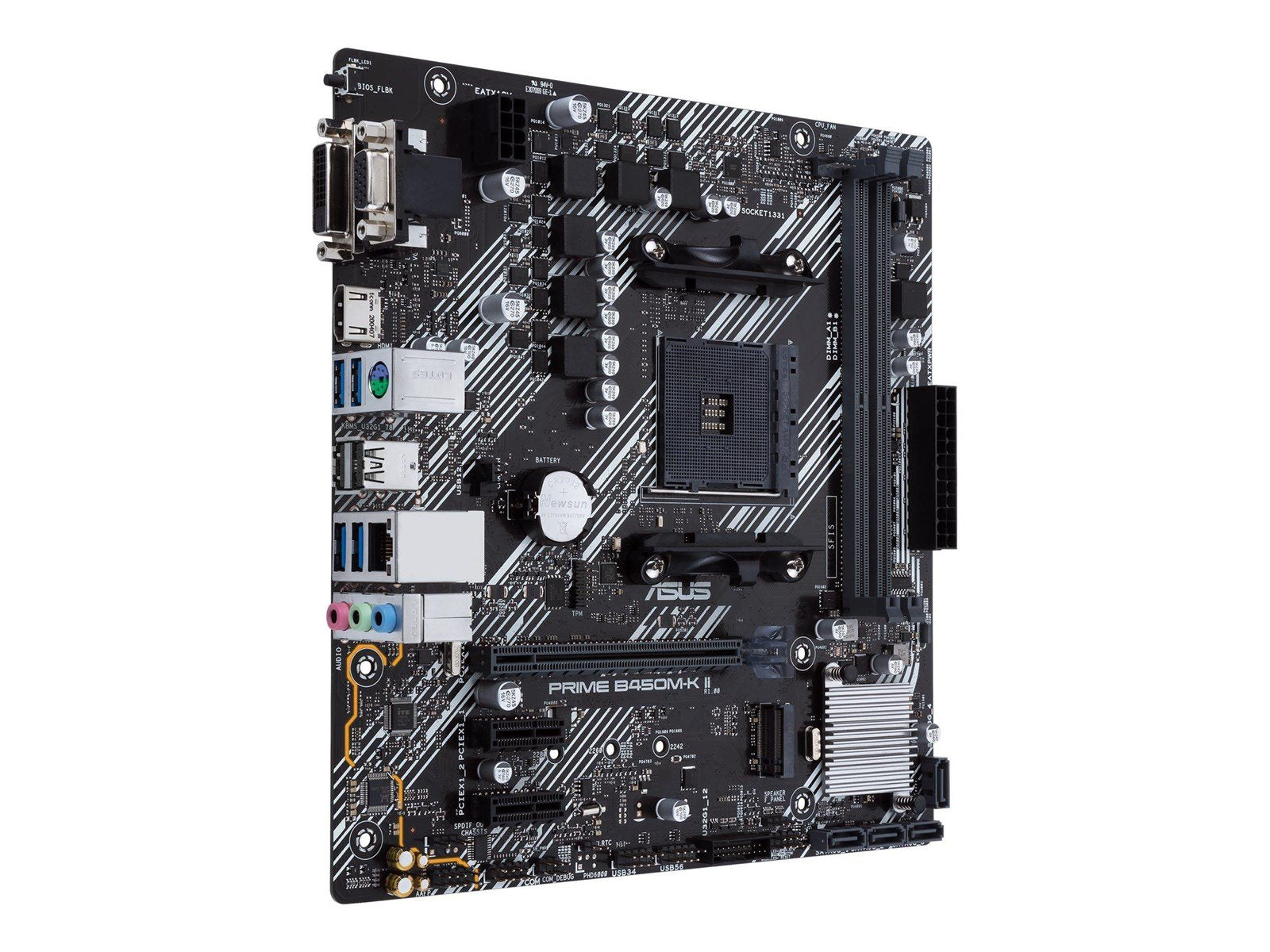 ASUS PRIME B450M-K II Mainboard - AMD B450 - AMD AM4 socket - DDR4 RAM - Micro-ATX