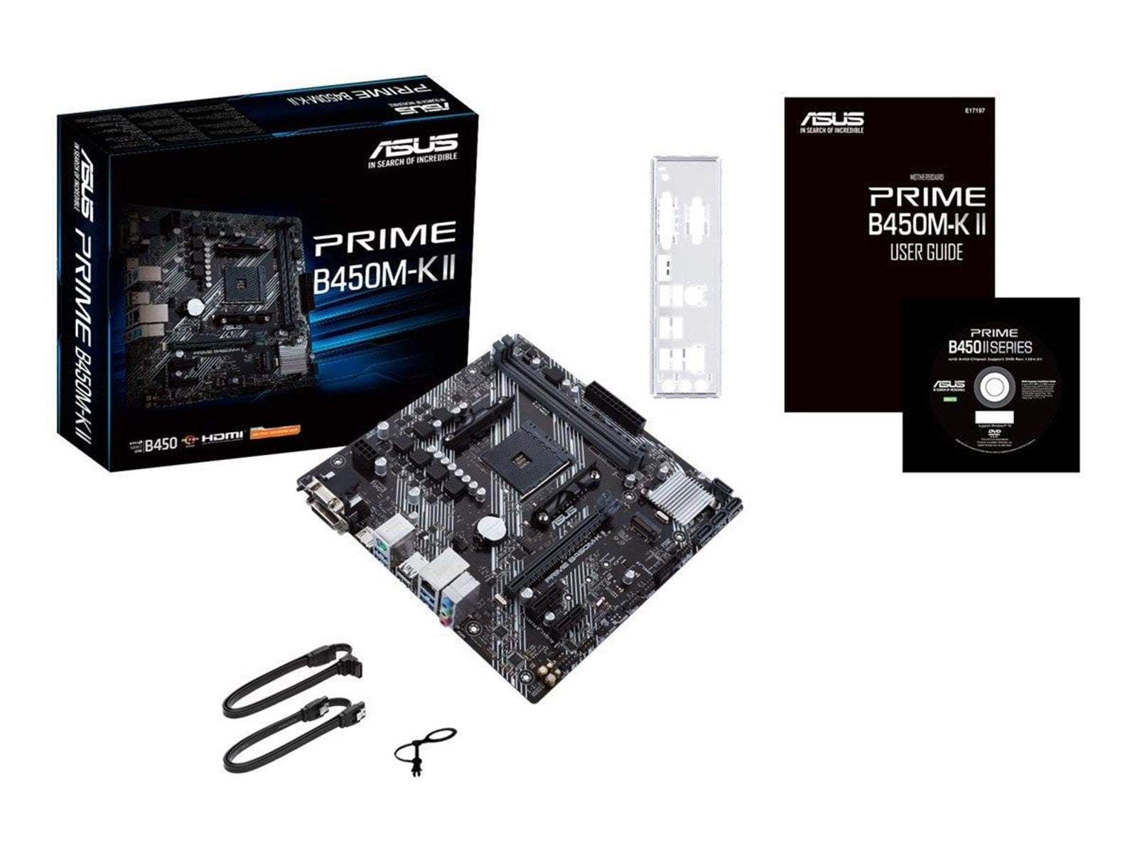 ASUS PRIME B450M-K II Mainboard - AMD B450 - AMD AM4 socket - DDR4 RAM - Micro-ATX
