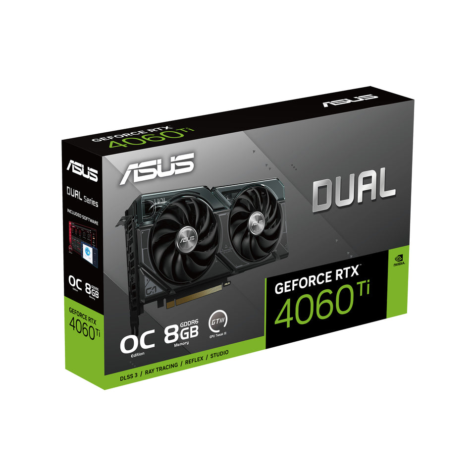 ASUS  DUAL-RTX4060TI-O8G 8GB GDDR6 HDMI DP