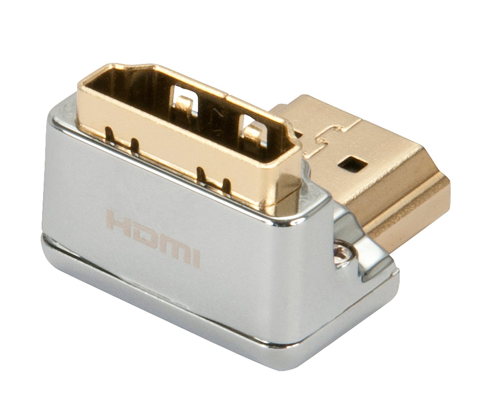 LINDY Adapter HDMI CROMO 90 Grad M/F "Runter