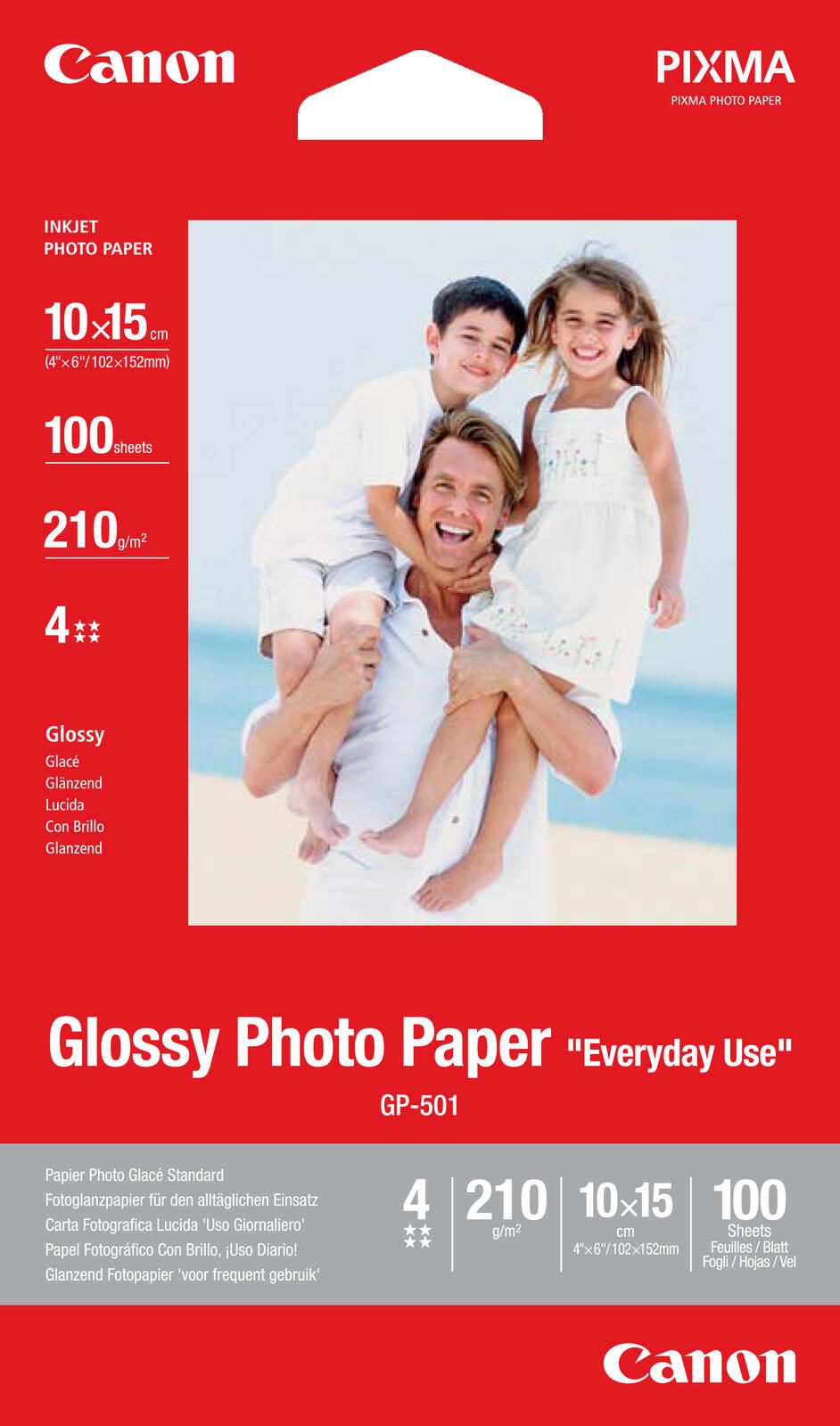 Canon GP-501 Fotopapier glänzend 100x150mm 200 g/m² - 100 Blatt