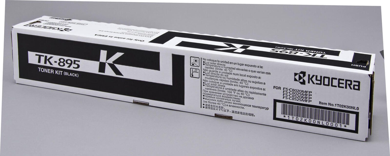 Kyocera Original TK-895K Toner schwarz 12.000 Seiten (1T02K00NL0) für FS-C8020MFP, C8025MFP, C8520MFP, C8525MFP