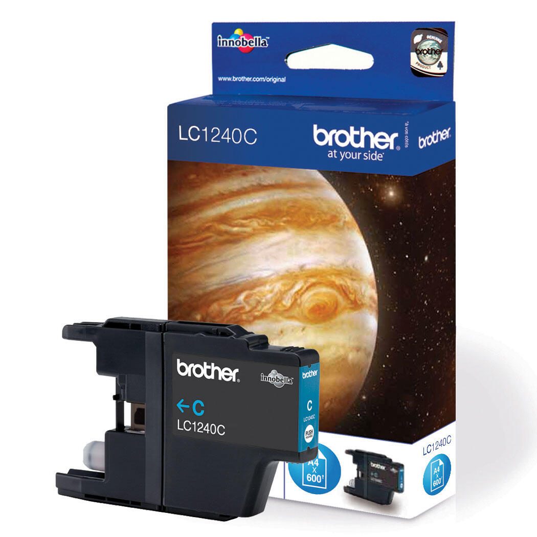 Brother Original LC-1240C Druckerpatrone cyan 600 Seiten (LC1240C)
