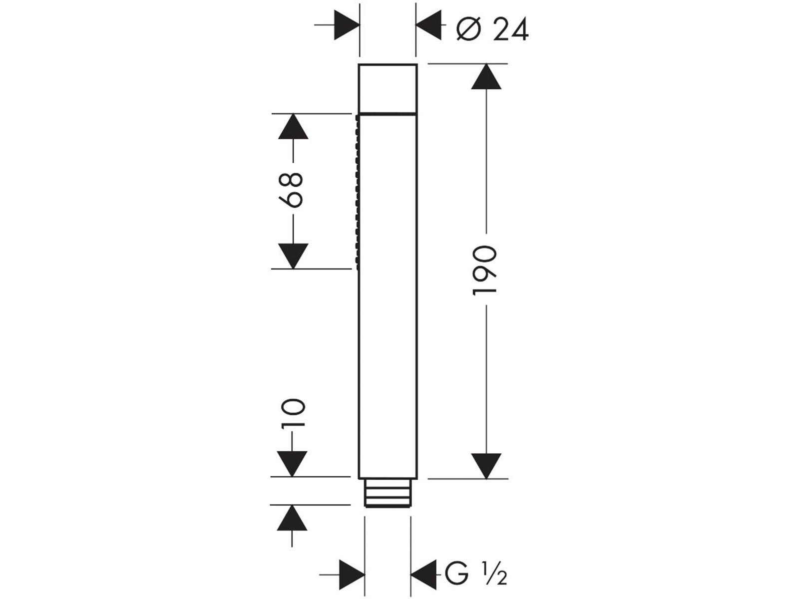 AXOR starck 2jet baton hand shower