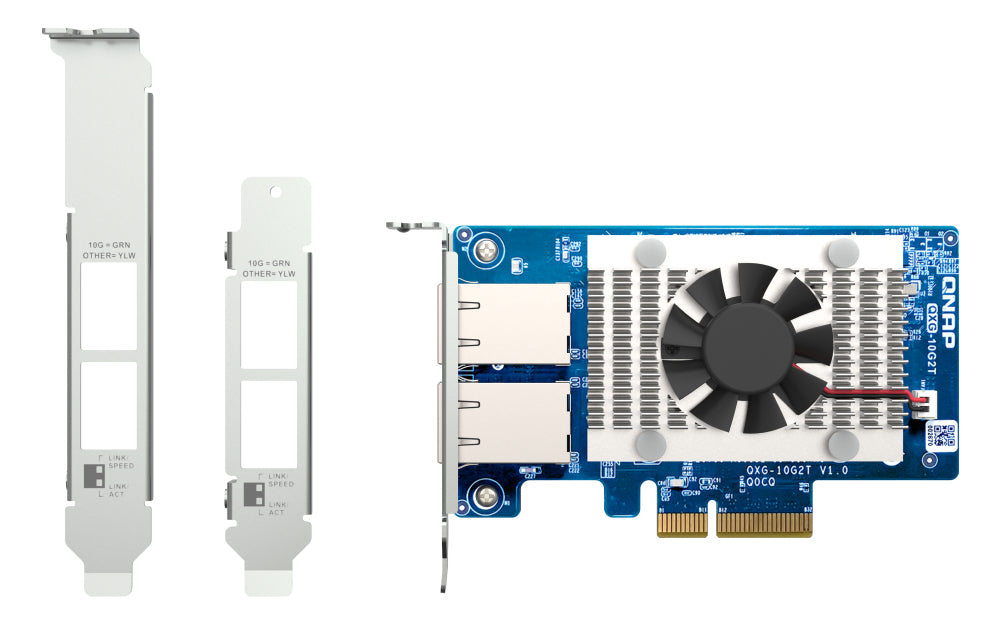 QNAP QXG-10G2T Netzwerkadapter-PCIe 10 GBE RJ45 x2