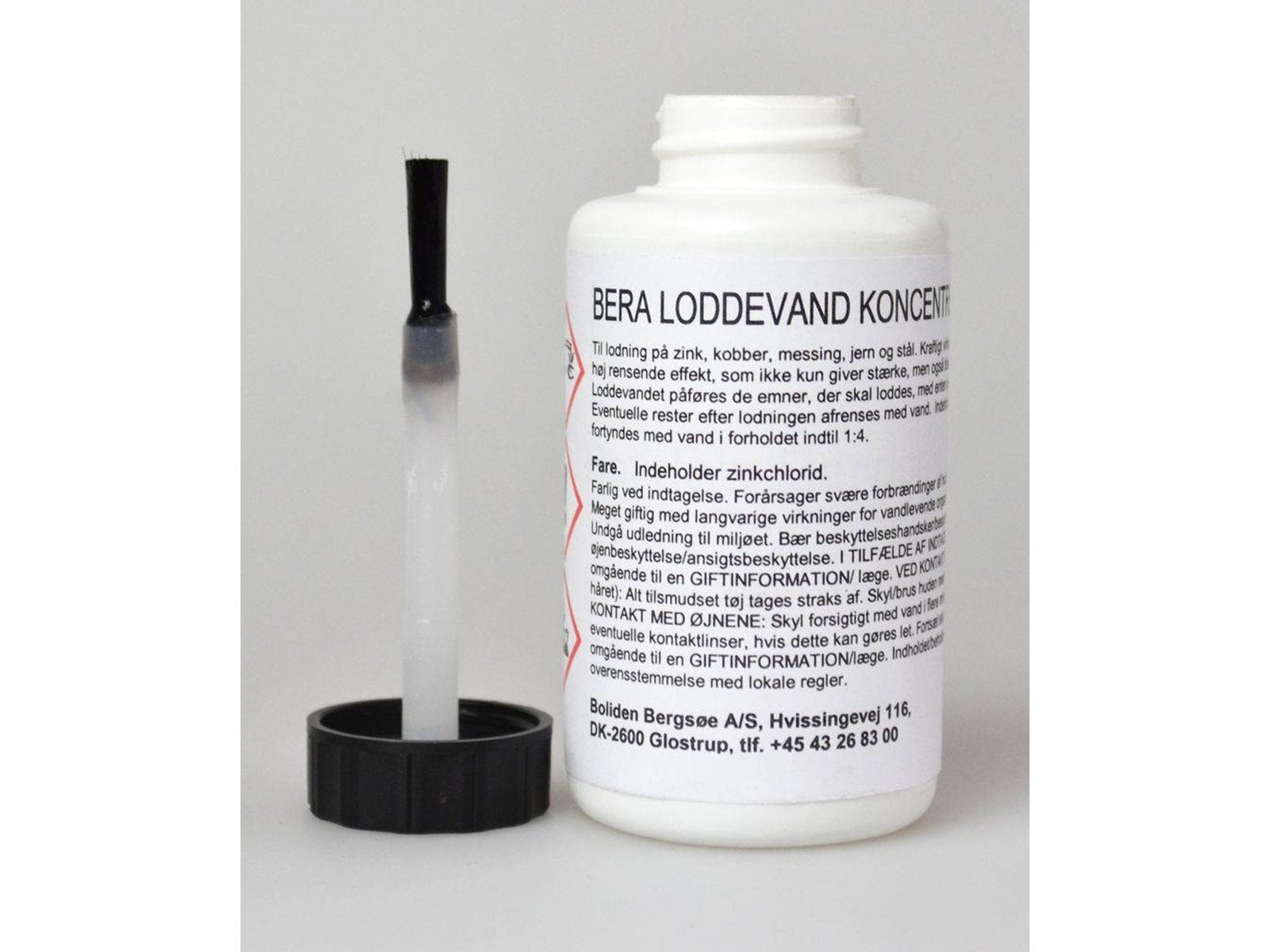 Boliden Bergsøe Bera solderwater concentrated 100 ml bottle with brush