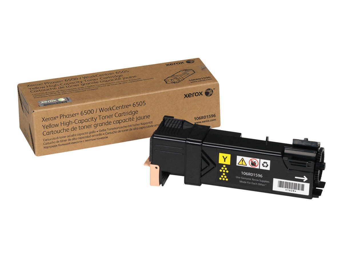 Xerox Original Toner gelb 2.500 Seiten für Phaser 6500 und WorkCentre 6505 (106R01596)