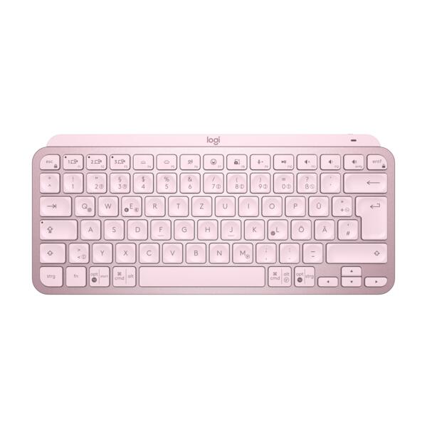 Logitech MX Keys Mini Tastatur (kabellos, rosa)