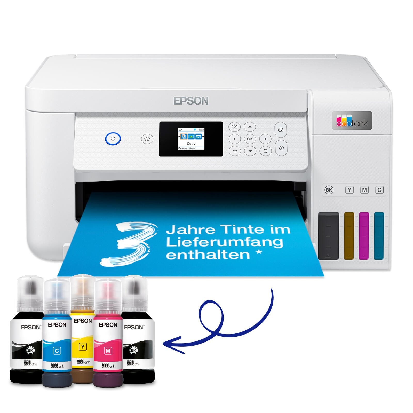 Epson EcoTank ET-2856 A4-Tintentank-Multifunktionsdrucker