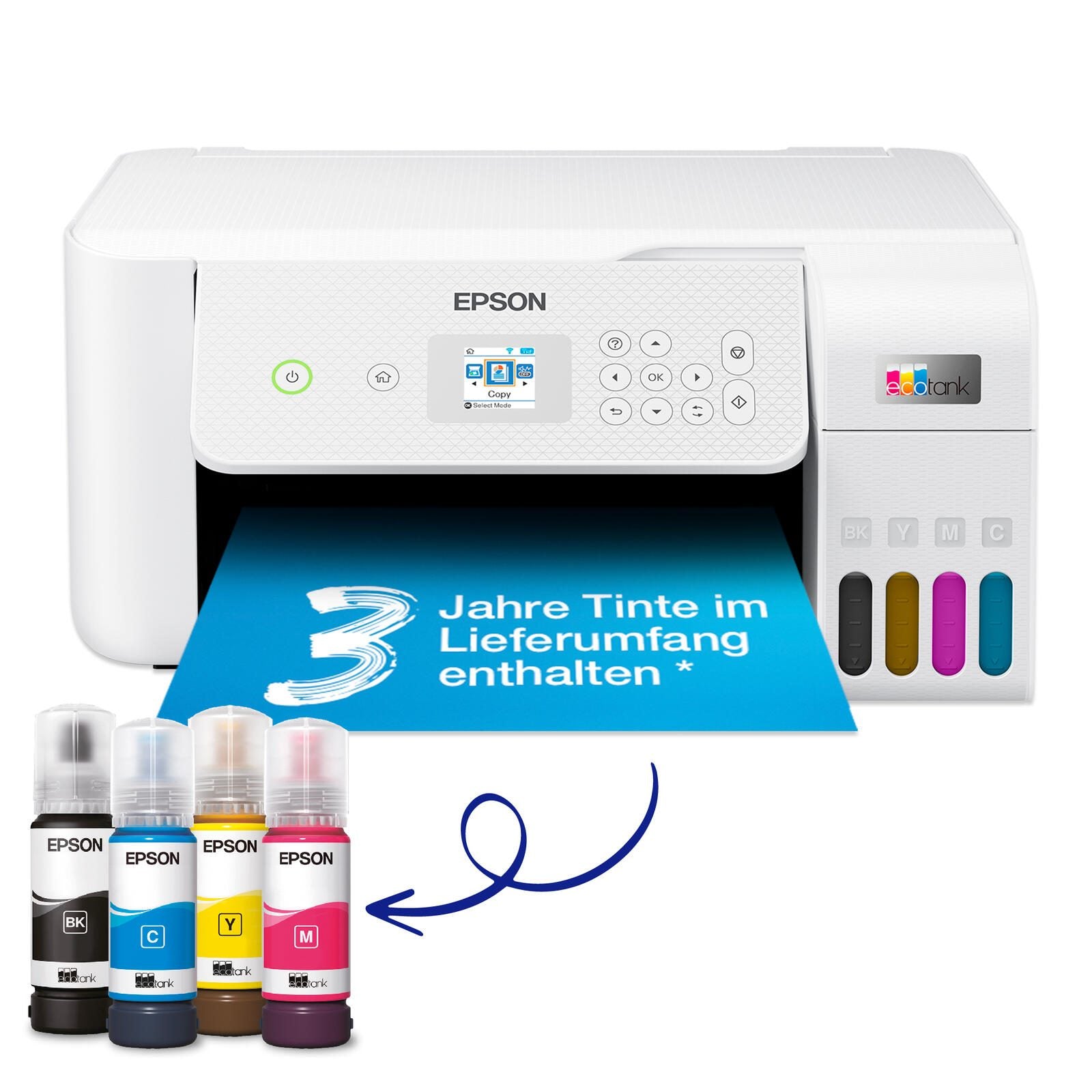Epson EcoTank ET-2826 A4-Tintentank-Multifunktionsdrucker