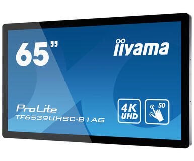 iiyama ProLite TF6539UHSC-B1AG Signage Touch Display 165 cm(65 Zoll)4K-UHD, IPS-Panel, 500cd/m², 24/7, LAN