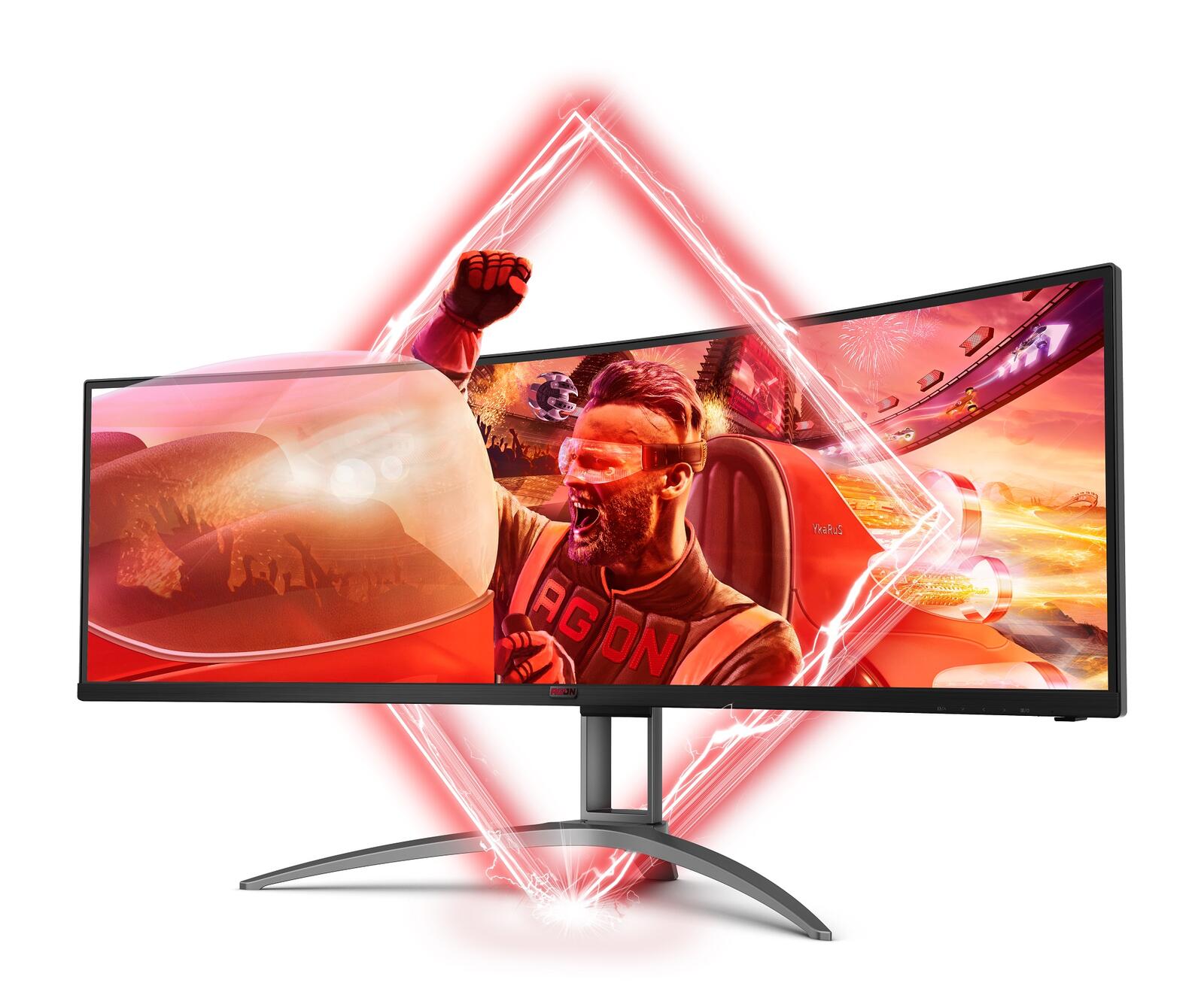 AOC AGON AG493UCX2 Curved Gaming Monitor 124 cm (49 Zoll)