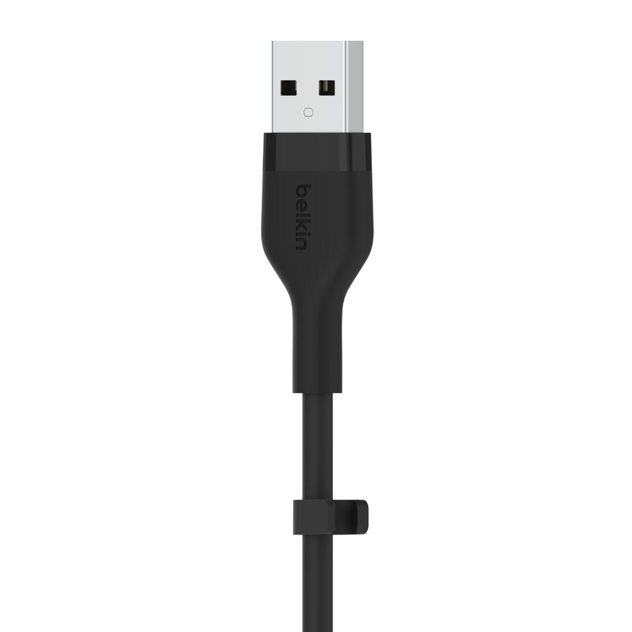 Belin BoostCharge Flex USB-A Kabel mit Lightning Connector (3m, Schwarz)