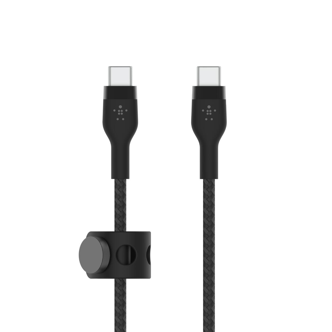 Belkin BoostCharge Pro Flex USB-C auf USB-C Kabel (1m, Schwarz)
