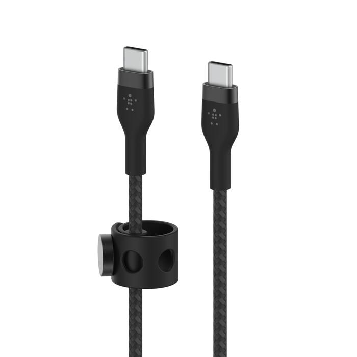 Belkin BoostCharge Pro Flex USB-C auf USB-C Kabel (1m, Schwarz)