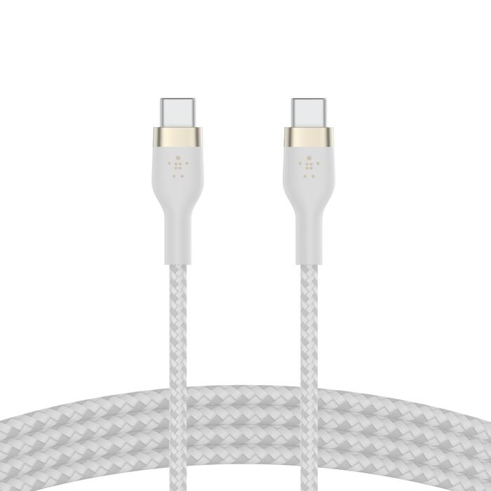 Belkin BoostCharge Pro Flex USB-C auf USB-C Kabel (3m, Weiß)