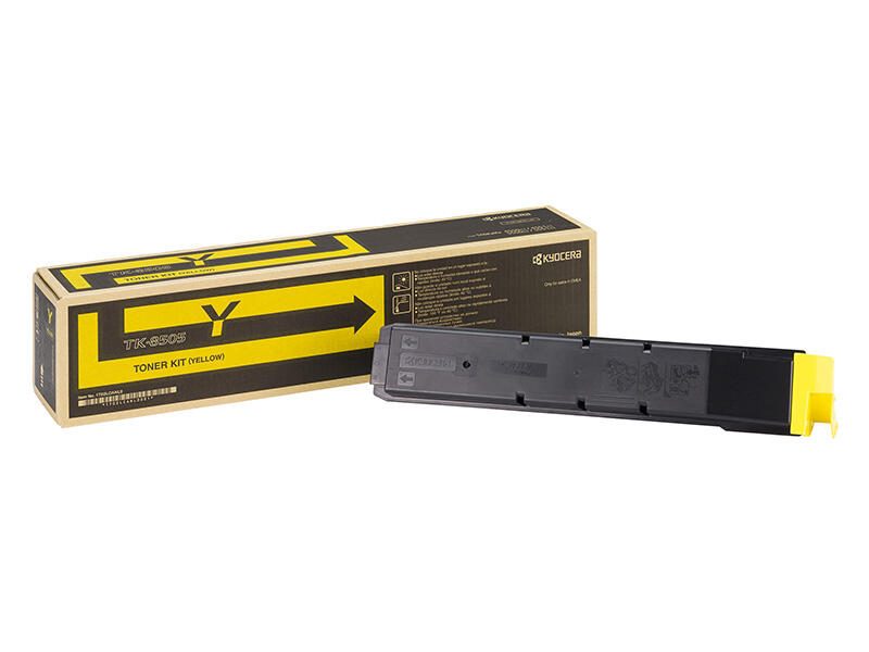 Kyocera Original TK-8505Y Toner gelb 20.000 Seiten (1T02LCANL0) für TASKalfa 4550ci, 4551ci, 5550ci, 5551ci