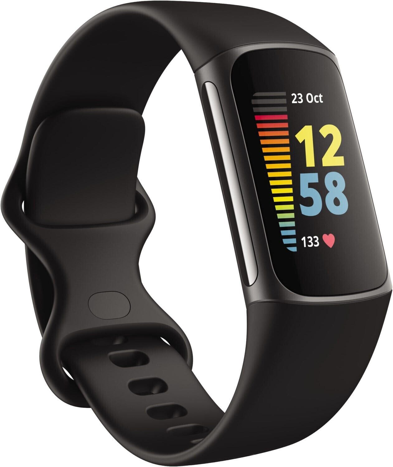 Fitbit Charge 5 Fitness Tracker, Graphit/Schwarz
