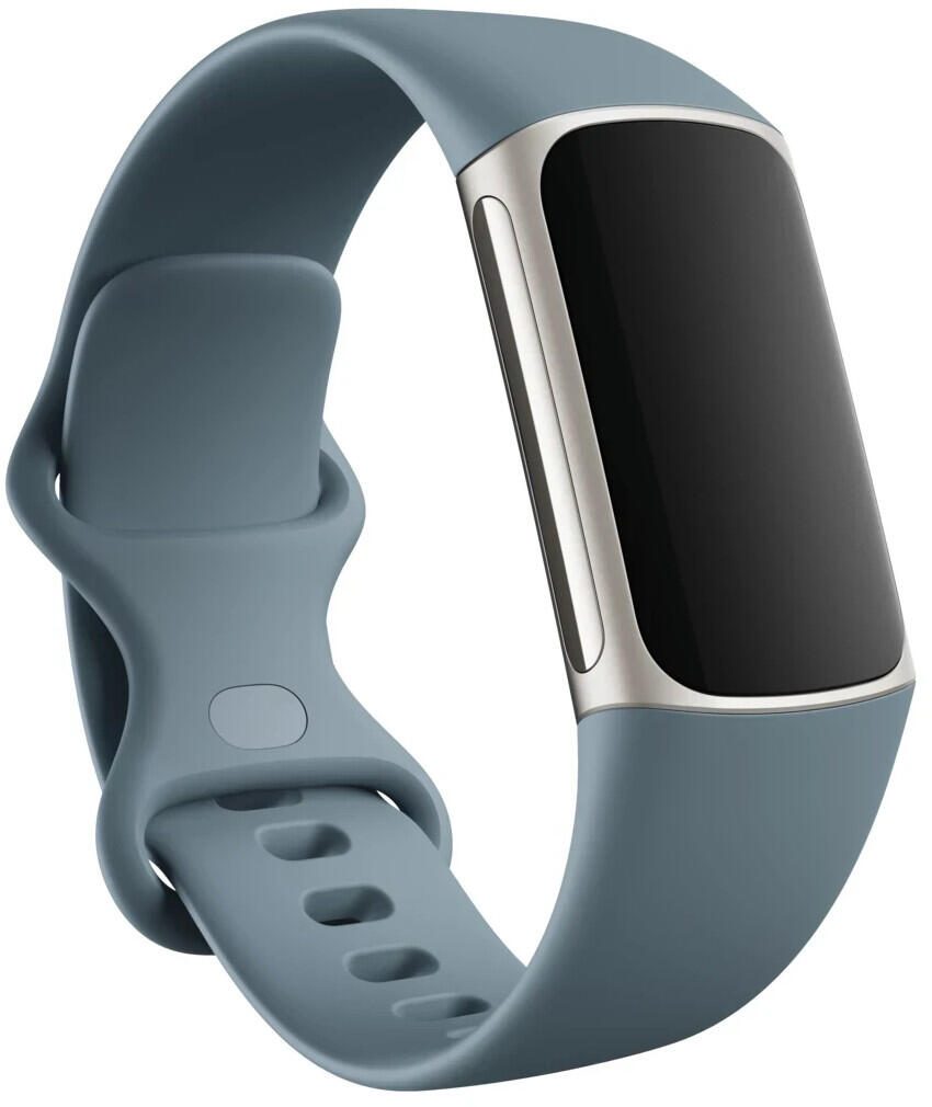 Fitbit Charge 5 Fitness Tracker, Platinum/Steel Blue