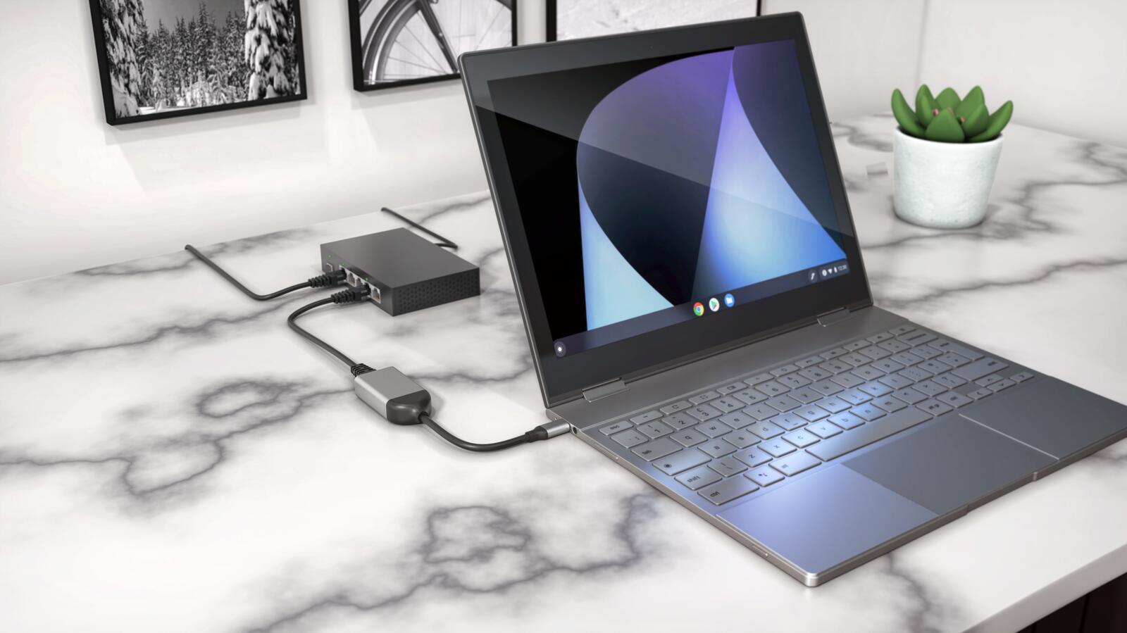 Hyper® HyperDrive USB-C auf 2.5 Gbps Ethernet Adapter, silber