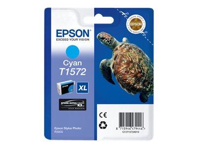 Epson Original T1572 Ultra Chrome K3 Druckerpatrone cyan 25ml (C13T15724010)