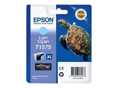 Epson Original T1575 Ultra Chrome K3 Druckerpatrone cyan hell 25ml (C13T15754010)