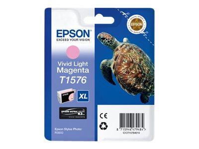 Epson Original T1576 Ultra Chrome K3 Druckerpatrone magenta hell 25ml (C13T15764010)