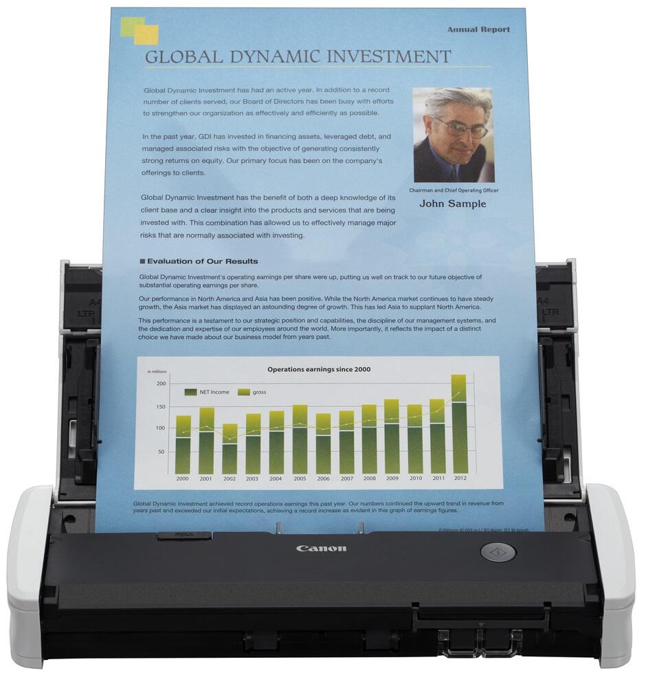 Canon imageFORMULA R10 mobiler Dokumenten-Scanner