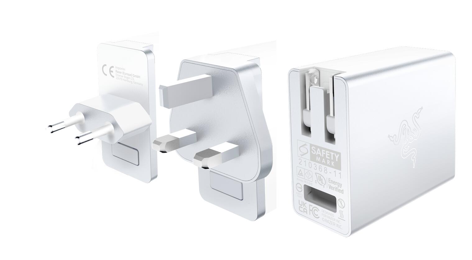 Razer USB-C 130W GaN Charger Netzteil, weiß