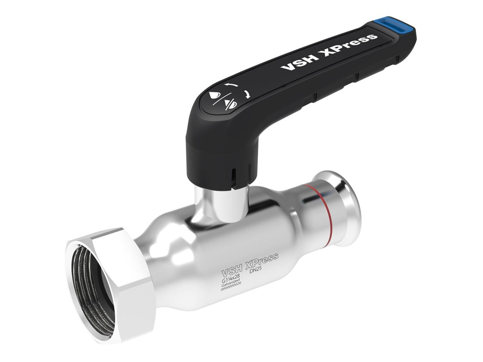 Broen Vsh xpress valve galvanized g34 sw x 22 dn20