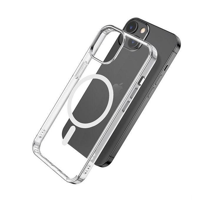 eSTUFF Berlin Magnetic Hybrid Case für das iPhone 13 - Clear