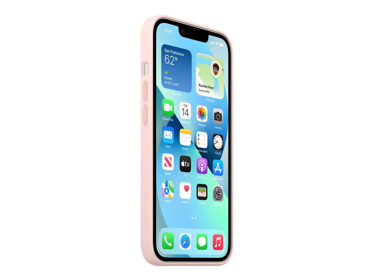 Apple Silikon Case mit MagSafe für Apple iPhone 13, kalkrosa