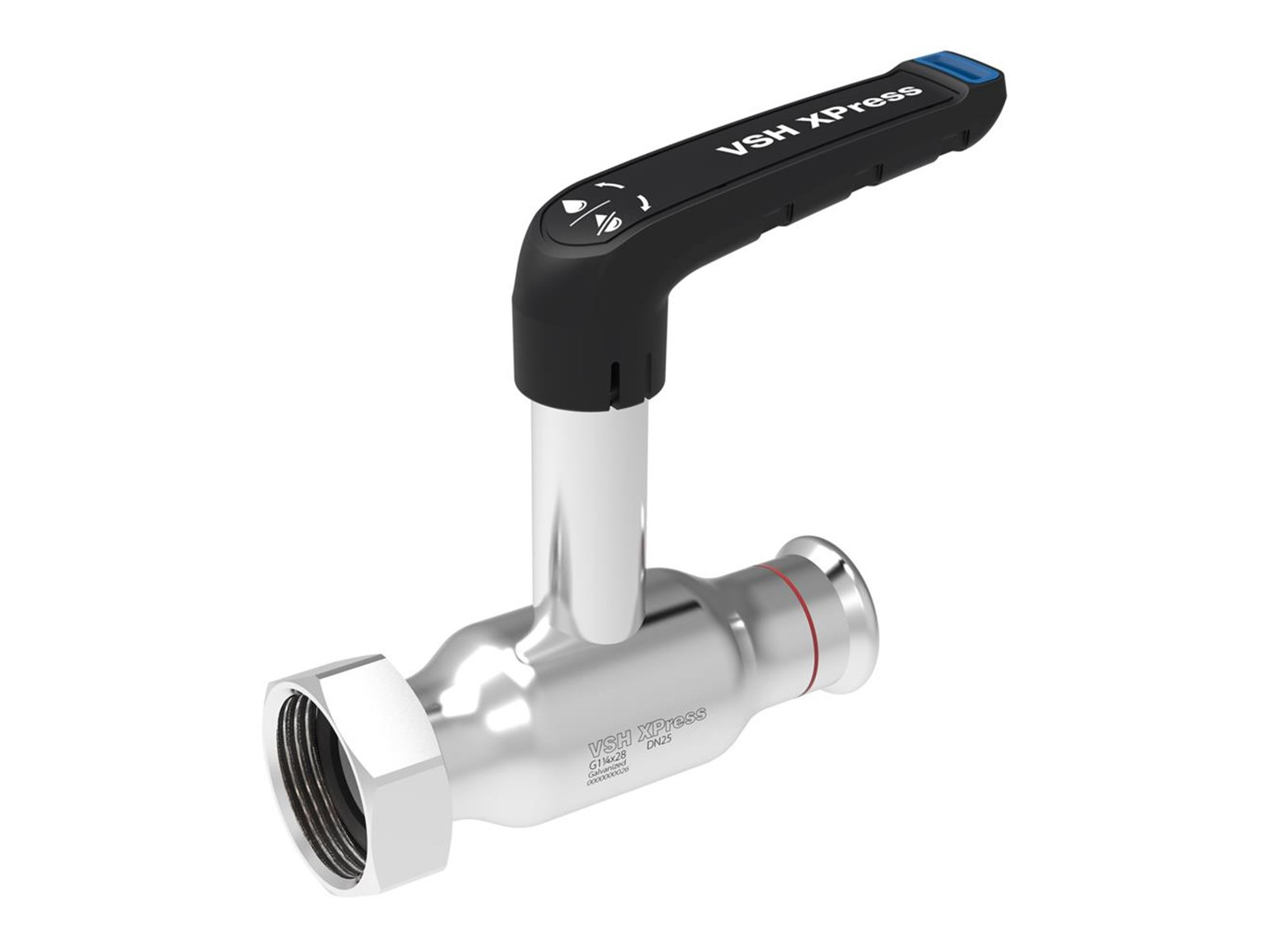 Broen Vsh xpress valve galvanized g34 sw x 22 dn20