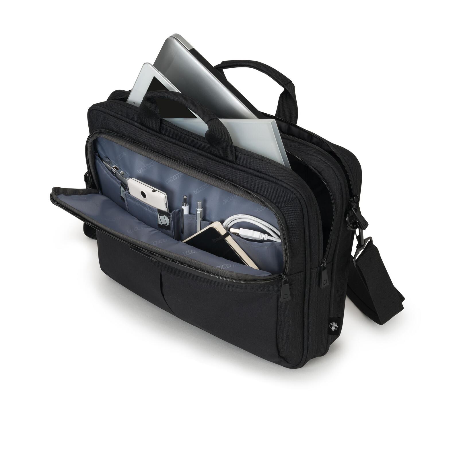 DICOTA Eco Top Traveller Scale 12'-14,1' Notebook-Tasche - Schwarz