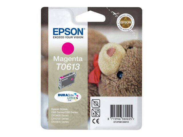 Epson Original T0613 Druckerpatrone magenta 250 Seiten 8ml (C13T06134010)