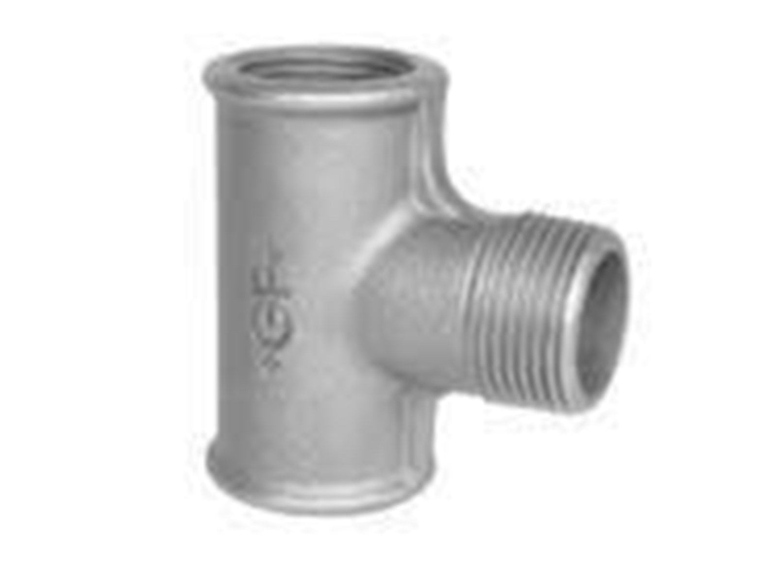 +GF+ Tee galvanized for med f 3/4