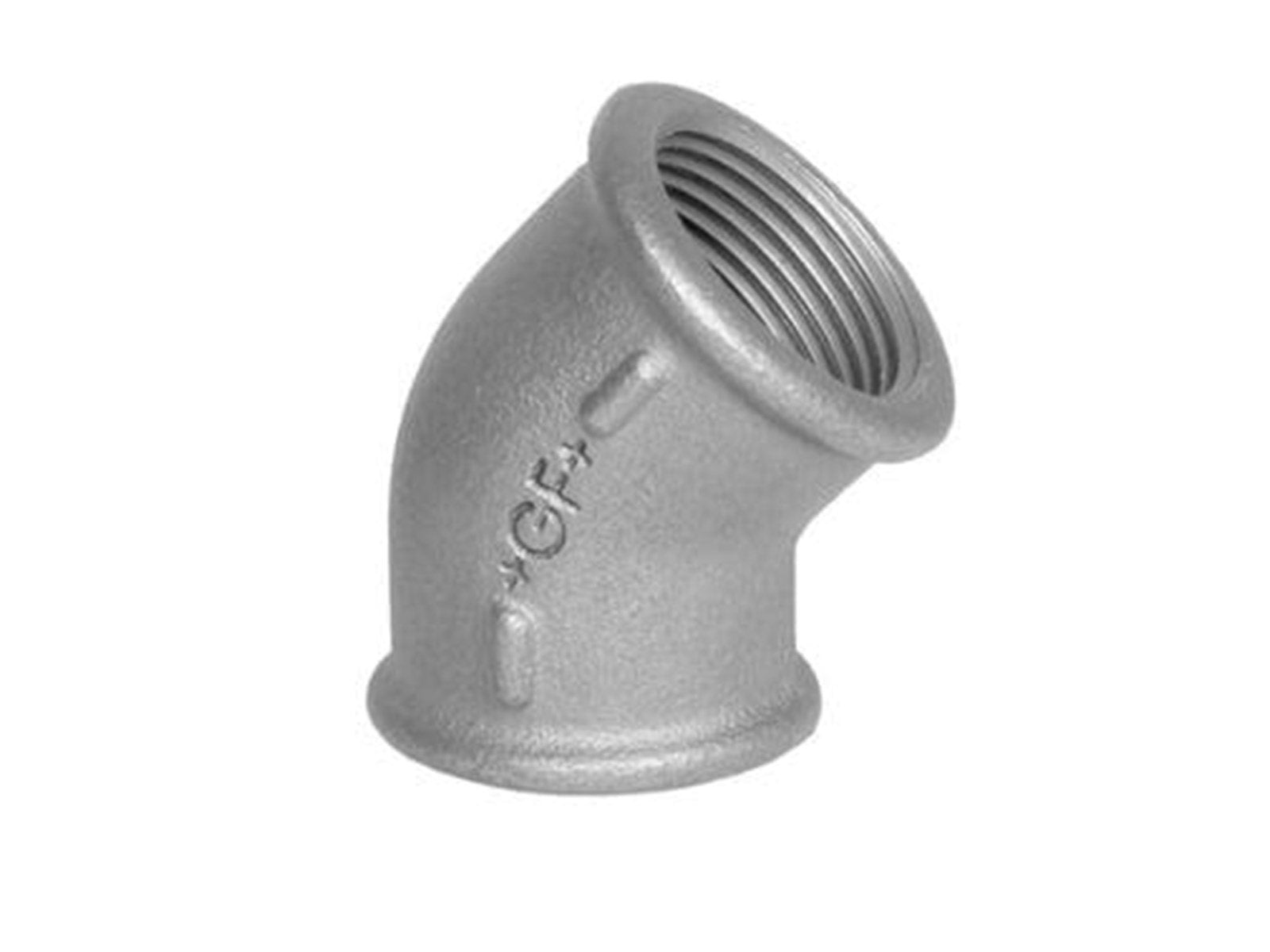 +GF+ Elbow 45° black for f 1