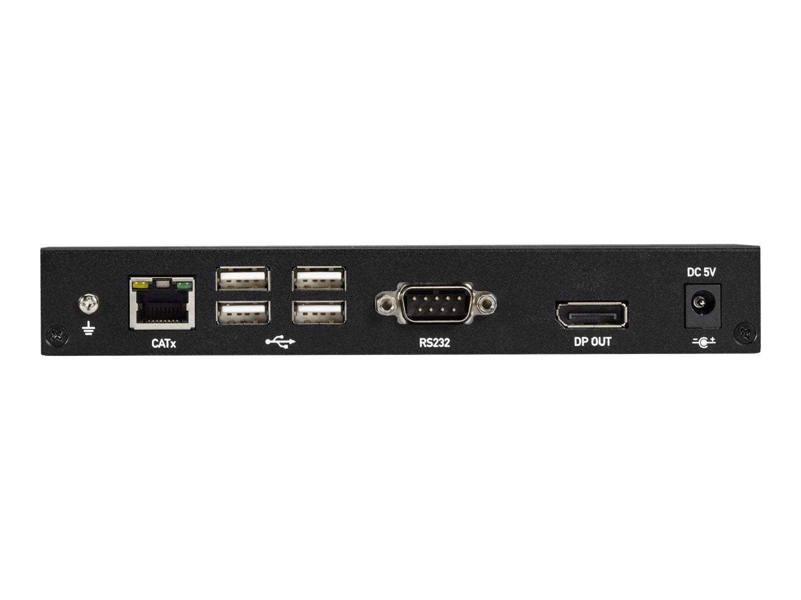Black Box KVX Series KVM Extender over CATx - 4K Single-Head DisplayPort USB 2.0 Hub Serial Audio Local Video