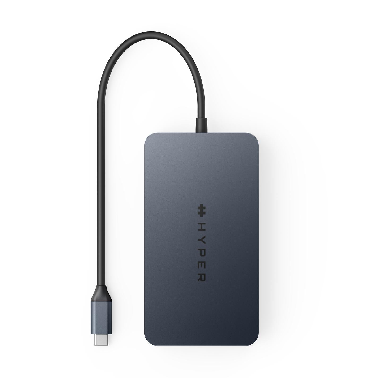 Hyper® HyperDrive Universal USB-C® 10-in1 Dual HDMI Mobile Dock - Space Grey - für MacBook M1/M2 MBAir/Pro®