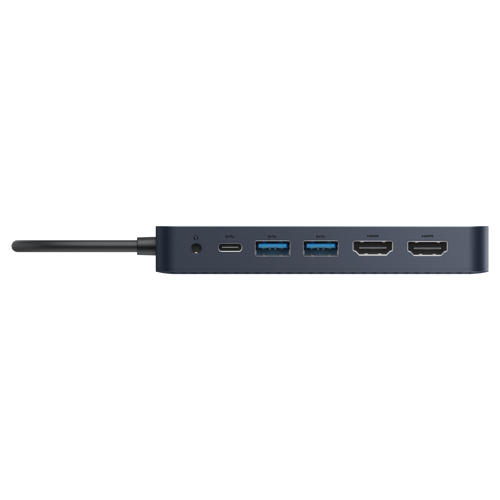 Hyper® HyperDrive Universal USB-C® 10-in1 Dual HDMI Mobile Dock - Space Grey - für MacBook M1/M2 MBAir/Pro®