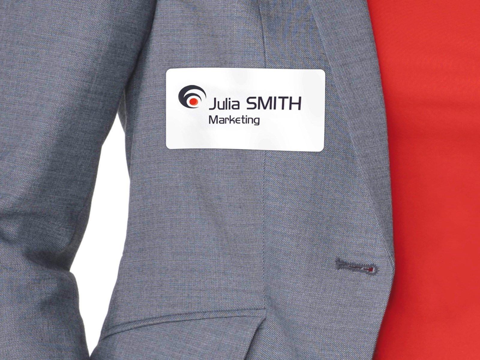 Avery Self adhesive name badges silk white